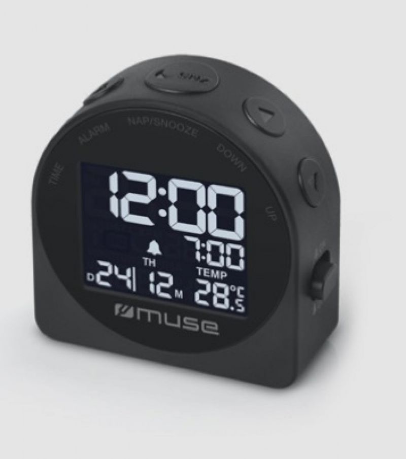 Muse M 09 C Travel Clock Black