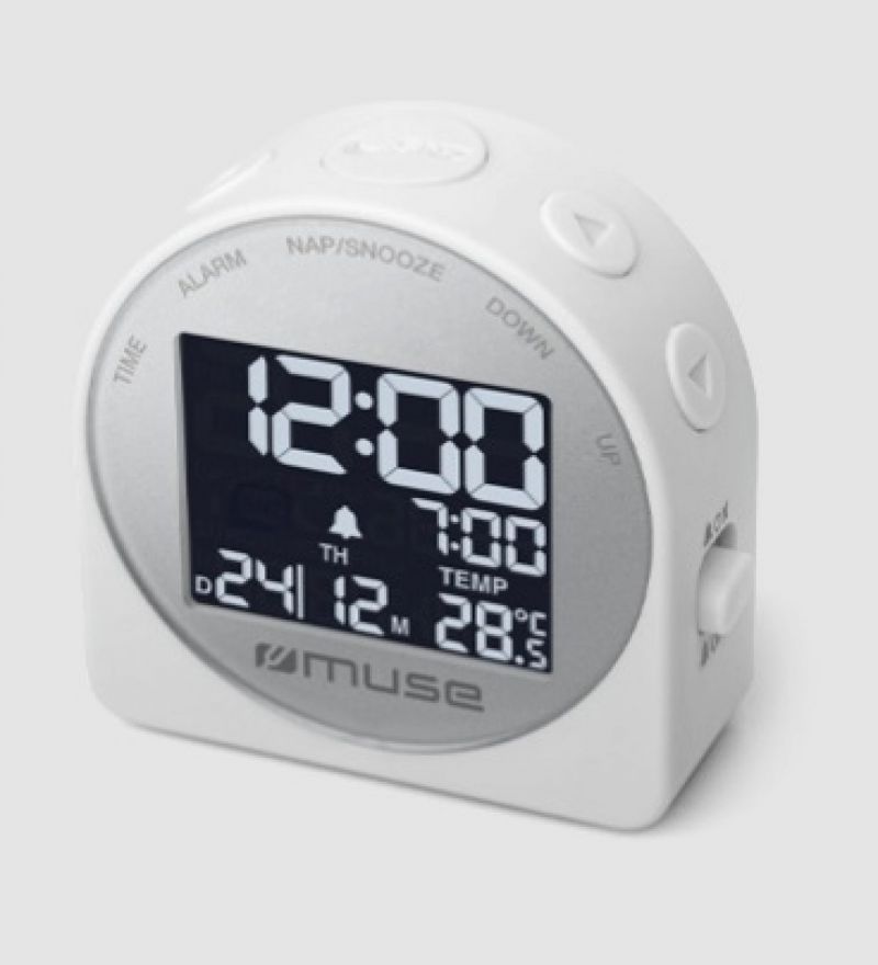 Muse M 09 C Travel Clock White